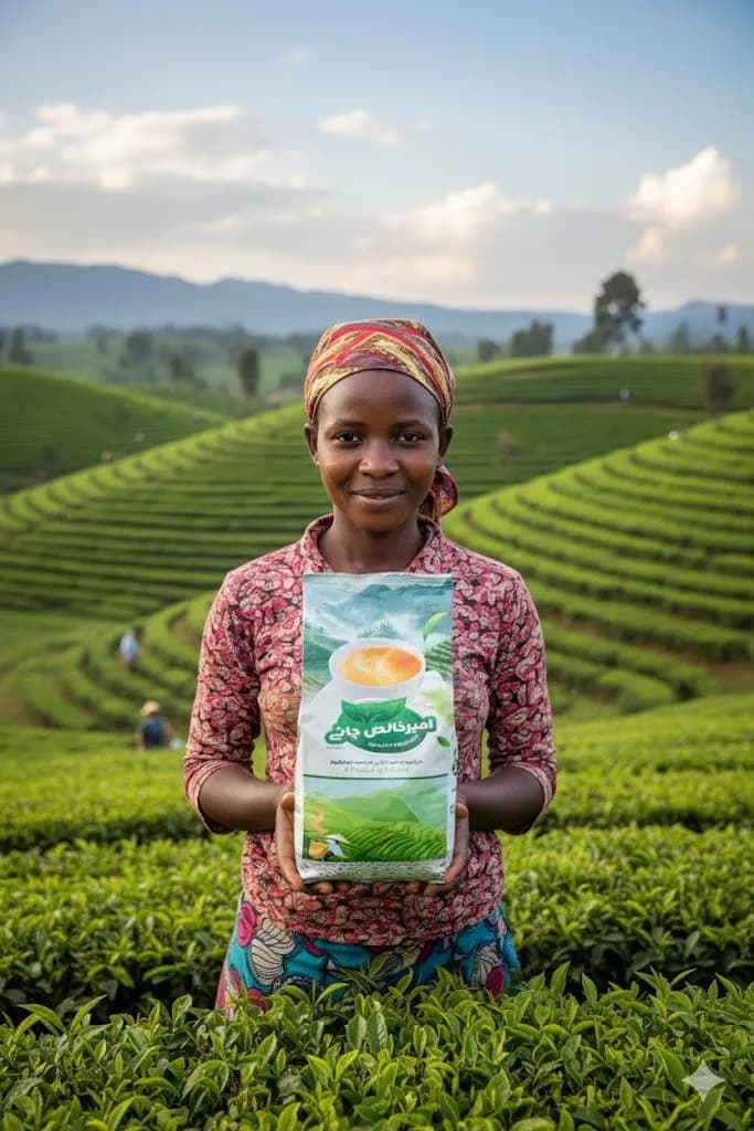 Premium tea leaves from sustainable farms